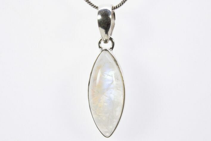 Adularescent Moonstone Pendant (Necklace) - Sterling Silver #303148